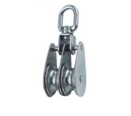 Блок Для Каната Двойной С Вертлюгом