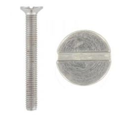Винты Din 963 с потайной головкой прямой шлиц Din 963