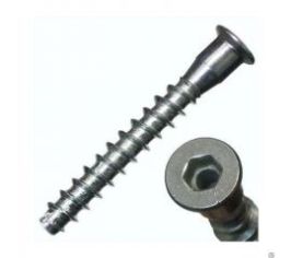 Стяжка мебельная оцинкованная с глубоким пазом (КНР)